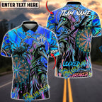BlueJose Darts Plague Doctor Neon Gothic Personalized Name, Team Name Unisex Shirt (4 Colors)
