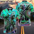 BlueJose Darts Plague Doctor Neon Gothic Personalized Name, Team Name Unisex Shirt (4 Colors)