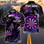 BlueJose Darts Horse Fiery Dark Fantasy Personalized Name, Team Name Unisex Shirt (4 Colors)