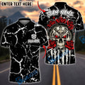 BlueJose Darts Skull Marble Gothic Roses Personalized Name, Team Name Unisex Shirt (4 Colors)