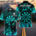 BlueJose Darts Panther Lightning Dartboard Personalized Name, Team Name Unisex Shirt (6 Colors)