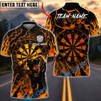 BlueJose Darts Panther Lightning Dartboard Personalized Name, Team Name Unisex Shirt (6 Colors)