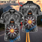 BlueJose Darts Grim Reaper Core Impact Fire Dartboard Personalized Name, Team Name Unisex Shirt (6 Colors)