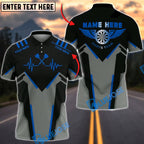 BlueJose Darts Heartbeat Multicolor Options Personalized Name Shirt (4 Colors)