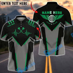 BlueJose Darts Heartbeat Multicolor Options Personalized Name Shirt (4 Colors)