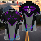 BlueJose Darts Heartbeat Multicolor Options Personalized Name Shirt (4 Colors)