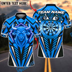 BlueJose Darts Bull Fierce Bullseye Design Personalized Name, Team Name Unisex Shirt (6 Colors)