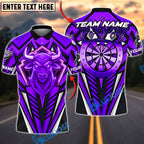 BlueJose Darts Bull Fierce Bullseye Design Personalized Name, Team Name Unisex Shirt (6 Colors)