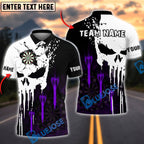 BlueJose Darts Punished Skull Arrow Personalized Name, Team Name Shirt (4 Colors)