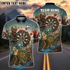 BlueJose Darts Zombie Attack Personalized Name, Team Name Shirt (4 Colors)