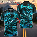 BlueJose Darts Hellfire Snake Cobra Personalized Name, Team Name Unisex Shirt (4 Colors)