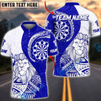 BlueJose Darts Lion King Tribal Personalized Name, Team Name Unisex Shirt (4 Colors)
