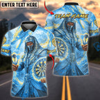 BlueJose Darts Egyptian Warrior Fire Dragon Personalized Name, Team Name Unisex Shirt (4 Colors)