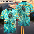 BlueJose Darts Egyptian Warrior Fire Dragon Personalized Name, Team Name Unisex Shirt (4 Colors)