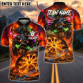 BlueJose Darts Hellfire Demon Bull Dartboard Personalized Name, Team Name Unisex Shirt (4 Colors)