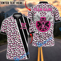 BlueJose Darts Pink Leopard Breast Cancer Awareness Dartboard Personalized Name Shirt