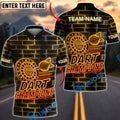 BlueJose Darts Dart Champions Neon Dartboard Design Personalized Name Shirt