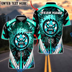 BlueJose Darts Monster Paint Lightning Personalized Name, Team Name Unisex Shirt (4 Colors)