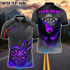 BlueJose Darts Diabolus Unique Flame Bird Customized Name, Team Name 3D Shirt (4 Colors)