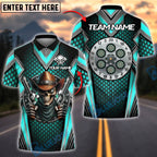 BlueJose Darts Skull Cowboy Customized Name, Team Name 3D Shirt (4 Colors)