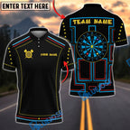 BlueJose Darts Pacman Style Personalized Name Shirt