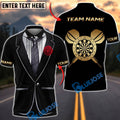 BlueJose Darts Tuxedo Rose Personalized Name Shirt