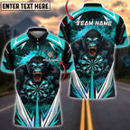 BlueJose Darts Furious Gorilla Dartboard Multicolor Options Personalized Name Shirt (4 Colors)