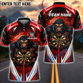 BlueJose Darts Furious Gorilla Dartboard Multicolor Options Personalized Name Shirt (4 Colors)