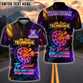BlueJose Darts Neon Funny Quote My Dart Technique Is Top Secret Even I Don‚Äôt Know What I‚Äôm Doing Personalized Name Shirt