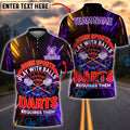 BlueJose Darts Neon Funny Quote Some Sports Play With Balls Darts Requires Them Personalized Name Shirt