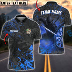 BlueJose Darts Shadow Ninja Dartboard Multicolor Options Personalized Name Shirt (4 Colors)
