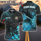 BlueJose Darts Shadow Ninja Dartboard Multicolor Options Personalized Name Shirt (4 Colors)