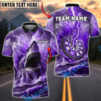 BlueJose Darts Shark and Lightning Customized Name, Team Name 3D Shirt (4 Colors)