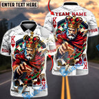 BlueJose Darts King of Hearts Royal Playing Card Personalized Name Shirt