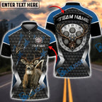 BlueJose Darts Hunter Deer Buck Personalized Name, Team Name Unisex Shirt (4 Colors)