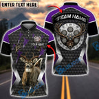 BlueJose Darts Hunter Deer Buck Personalized Name, Team Name Unisex Shirt (4 Colors)
