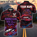 BlueJose Darts Mmm Hit It Again Funny Lip Personalized Name, Team Name Unisex Shirt (4 Colors)