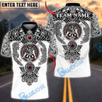 BlueJose Darts Viking Celtic Wolf Personalized Name, Team Name Unisex Shirt (4 Colors)