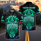 BlueJose Darts Sport Aztec Mask Armor Personalized Name, Team Name Shirt (6 Colors)