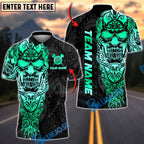 BlueJose Darts Sport Skull Warrior Tribal Personalized Name, Team Name Unisex Shirt (4 Colors)