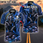 BlueJose Darts Gothic Skeleton Personalized Name, Team Name Shirt (4 Colors)