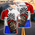 BlueJose Darts Netherlands Flag Dartboard Style Personalized Name, Team Name Shirt