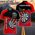 BlueJose Darts Dartboard Claw Monster Personalized Name, Team Name Unisex Shirt (4 Colors)