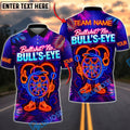 BlueJose Darts Neon Tropical Bullseye Bullshit Personalized Name Shirt