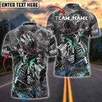 BlueJose Darts Skeleton Gunslinger Customized Name, Team Name 3D Shirt (4 Colors)