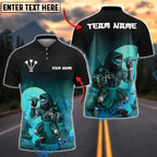 BlueJose Darts Shadow Ninja Customized Name, Team Name 3D Shirt (4 Colors)