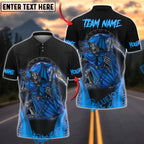 BlueJose Darts Skull Reaper Customized Name, Team Name 3D Shirt (4 Colors)