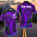 BlueJose Darts Flaming Wolf Personalized Name, Team Name Shirt (4 Colors)