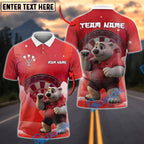 BlueJose Darts Polar Bear Customized Name, Team Name 3D Shirt (4 Colors)