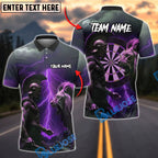 BlueJose Darts Spartan Warrior vs Lion Customized Name, Team Name 3D Shirt (4 Colors)